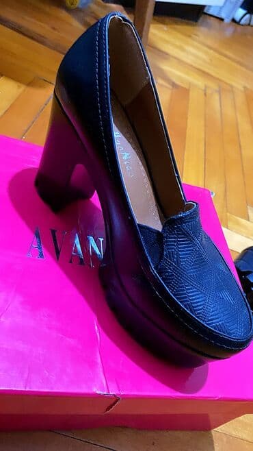 женская обувь в баку: Туфли, Размер: 37, цвет - Черный, Б/у — 1