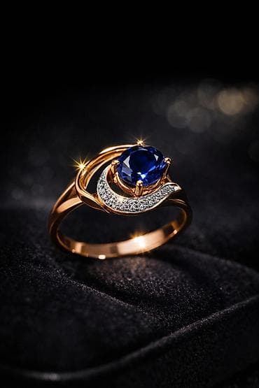 kehraba uzuk: Üzük, Sarı qızıl, 585 Əyar — 2