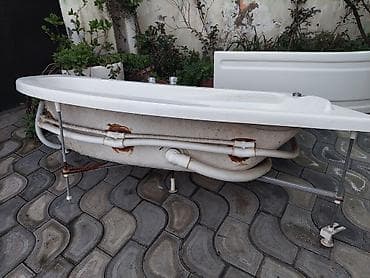 jakuzi: Hidromasajlı akril vanna - Forma: oval, bir nəfərlik - Material — 3