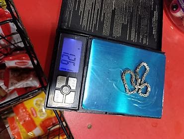 Zərgərlik əşyaları: 925 əyar gümüş boyunbağı - Material: 925 sterling gümüş (qarmaq — 3