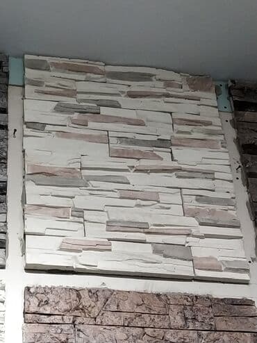 декоративный камень из гипса: Dekorativ divar panelləri – “daş fakturalı” şəbəkəli modul lövhələr - — 1