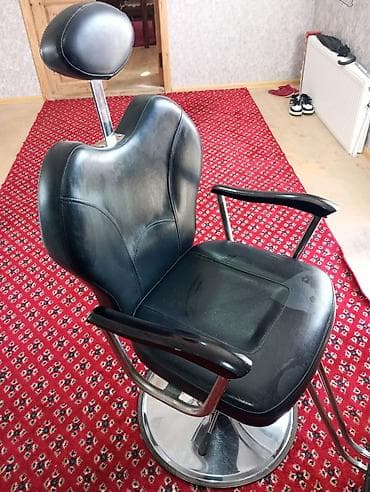 kredit divanlar: Bərbər/kreslo - Rəng: qara - Material: asan təmizlənən eko dəri — 1