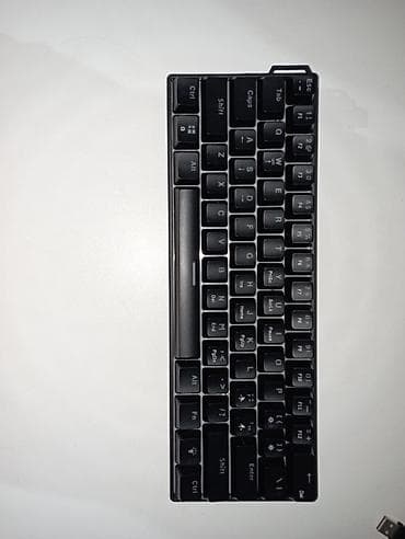usb aux: Nk61 red switch barter var - Rəng: qara - İngilis dilində əsas — 1
