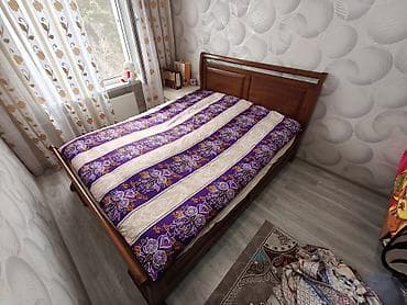 продам матрас бу: Б/у, Двуспальная кровать, Без подьемного механизма, С матрасом, Без выдвижных ящиков — 3