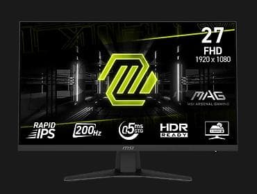 kompüterler: MSI Gaming MAG 274F MS-3CE427"Flat,200Hz,0.5ms, 300nits,Rapid IPS — 5