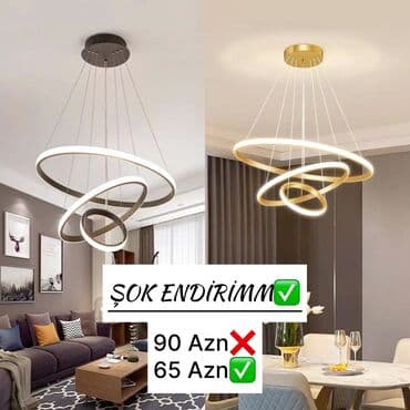 led çılçıraqlar: Led люстра, Металл — 1