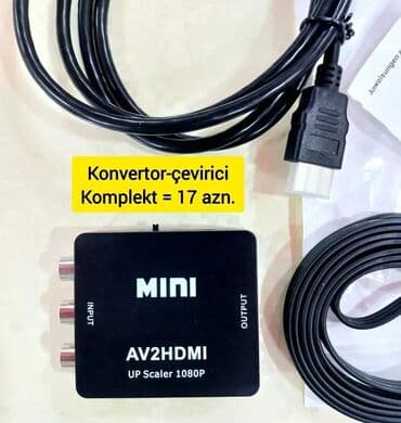 redmi qulaqciq: RCA-dan, AV-dən HDD-yə, HDMİ-yə, HDTV-yə ÇEVİRİCİ ( konvertor ) — 9