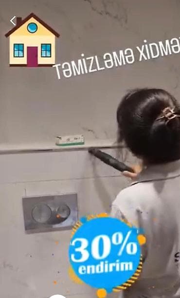 Təmizlik | Həyətlər, Mənzillər, Evlər | Pəncərələrin, fasadların yuyulması, Təmirdən sonra təmizlik, Çılçıraqların yuyulması və təmizlənməsi