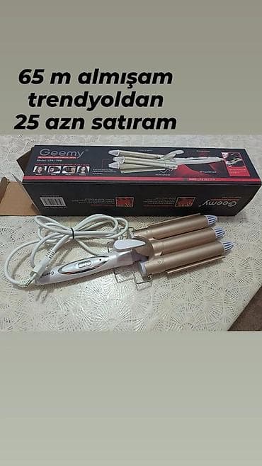 ipone 12 pro: Geemy GM-1988 saç dalğalandırıcı (triple barrel) - 3 borulu dizayn — 1