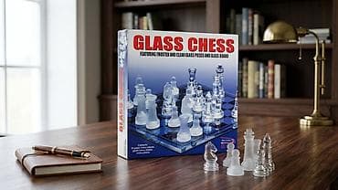 Glass Chess – Şüşə Şahmat Dəsti ✨ Elegans və zəkanın mükəmməl