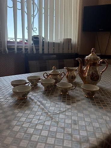 cay servisi: Çay dəsti, rəng - Ağ, Farfor, 6 nəfərlik — 1