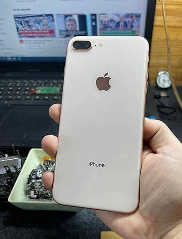 vintaj telefon: IPhone 8 Plus, 64 GB, Rose Gold, Barmaq izi, Sənədlərlə — 1