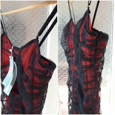 Qırmızı-qaralı büzgülü don. 36 razmer. Türkiye istehsalı. GIPSY lalafo.az -da Qırmızı-qaralı büzgülü don. 36 razmer. Türkiye istehsalı. GIPSY