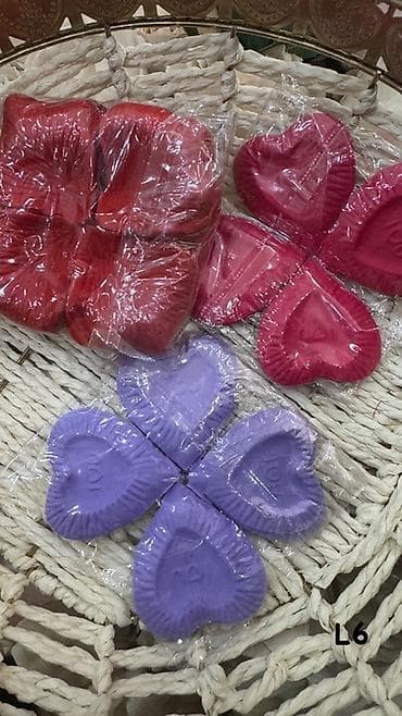 kafeli: 0.10 gepik Ürən: Ürək formalı dekorativ ətir daşları (gips əsaslı) — 1