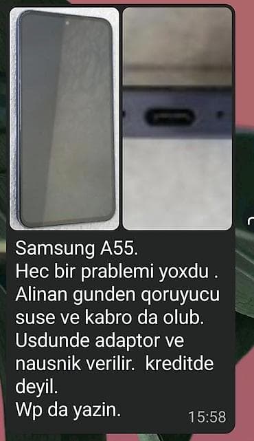 Samsung Galaxy A55, 256 GB, rəng - Boz, Kredit — 2