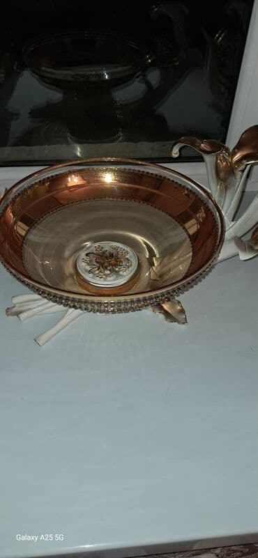 açar dest: Boşqablar, 4 ədədli dəst, rəng - Qızılı, İtaliya — 3