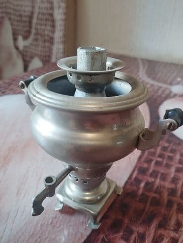 Mətbəx üçün digər texnika: Mini dekorativ samovar (metal) - Material: metal ərinti - Ölçü — 1
