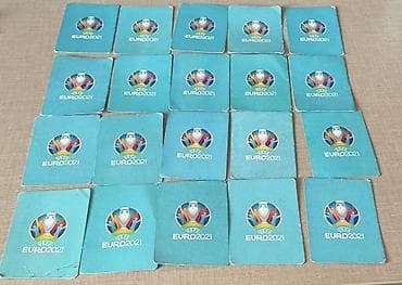 Книги и журналы: UEFA EURO 2021 mövzusunda futbol kolleksiya kartları dəsti — 2