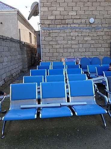 Məkanlar üçün metal karkaslı gözləmə oturacaqları - Model: 3 yerlik