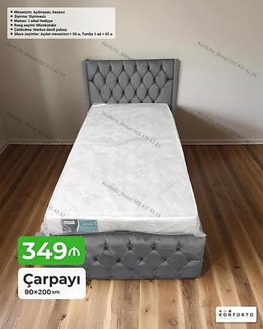 Çarpayı – 90×200 sm - Mexanizm: Açılmayan, bazasız - Sıyırma lalafo.az -da Çarpayı – 90×200 sm - Mexanizm: Açılmayan, bazasız - Sıyırma