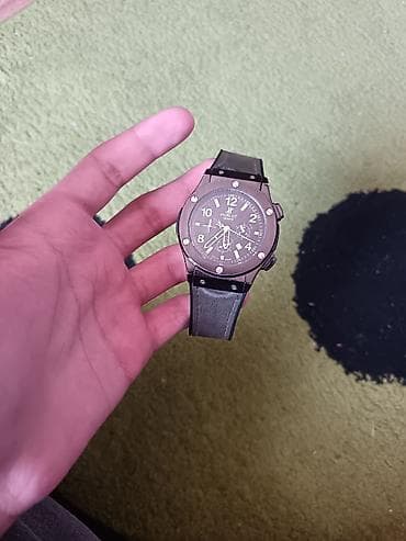 luc saati: İşlənmiş, Qol saatı, Hublot, rəng - Qara — 4