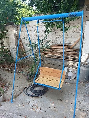bag stullari: İşlənmiş, Oturacaq-yelləncək, Zontiksiz, Metal — 1