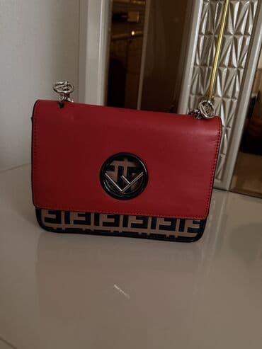 qizil destleri: Qadın çantaları və pulqabıları dəsti - Bej rəngdə xırda toxumalı dəri — 2