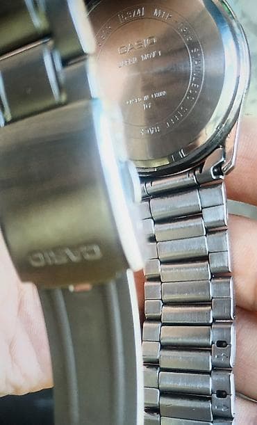 kişi bot: İşlənmiş, Qol saatı, Casio, rəng - Gümüşü — 6