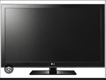 LG televizor – klassik qara korpus və dayanıqlı səth dayağı ilə