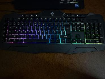 processor core i7: RGB işıqlı oyun klaviaturası - Tam ölçülü layout: ayrı rəqəmsal blok — 3