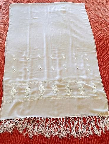 Əl İşi Dekorativ Uzun Şərf Hər biri 1 Azn. - Material: yüngül, təbii — 4