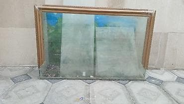 akvaryum qumu: Böyük ölçülü (25*50*80) şüşə akvarium və əlavə şüşə panellər - — 3