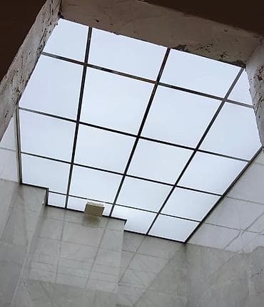 asma tavanlar hamam: Asma tavan, Şüşə, Suyadavamlı — 5