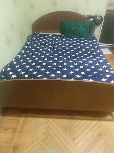 İkinəfərlik çarpayı, Matras ilə, Siyirməsiz — 1