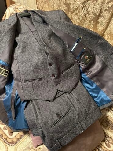 kisi pencekleri: Klassik kişi kostyumu – 3 hissəli dəst - Rəng: tünd boz (xırda — 2