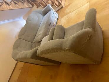 бескаркасный диван кровать: Б/у, Угловой диван, 2 кресла, Диван, Кресло, С подъемным механизмом, Раскладной — 4