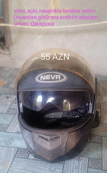 boks kaska: Motodelivery və motosiklet avadanlığı dəsti - NCR kaska – tam üzlü — 3