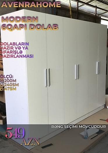 Modern 6 qapılı dolab – AVENRAHOME - Ölçü variantları: - Hündürlük — 7