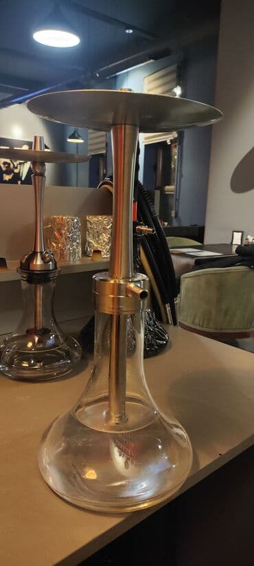 Zaponkalar: Nərgilə (şaxta və şüşə qab) - Material: paslanmayan polad şaxta və — 1