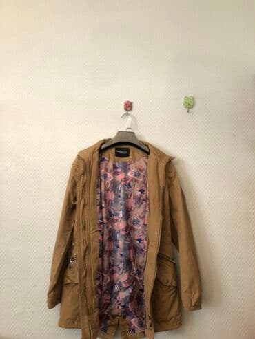 uzun kurtqa: Qadın parkası – BELLUX - Rəng: açıq qəhvəyi/boz-bej ton. - Model — 2