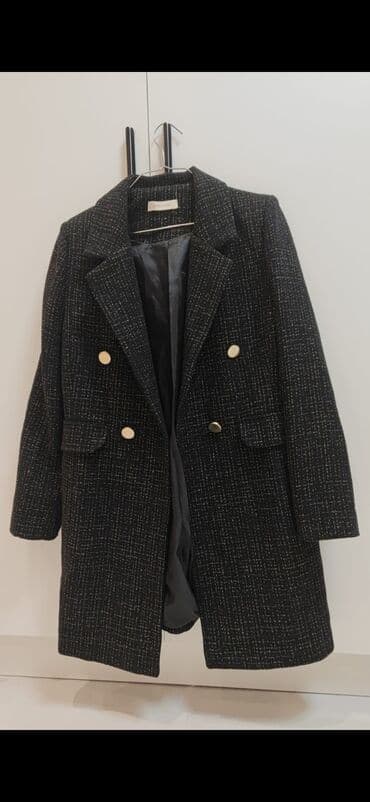 ağ palto: Palto, Zara, L, rəng - Qara — 1