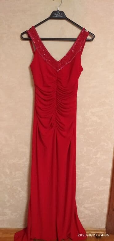 uzun qizil sirqalar: 1dəfə geyinilib, yüksək qiymətə alınıb — 2