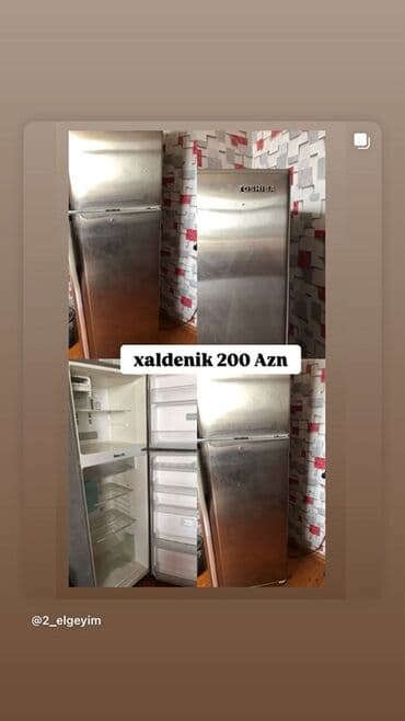 Qabyuyan maşınlar: 2 qapılı Toshiba Soyuducu Satılır, rəng - Boz — 1