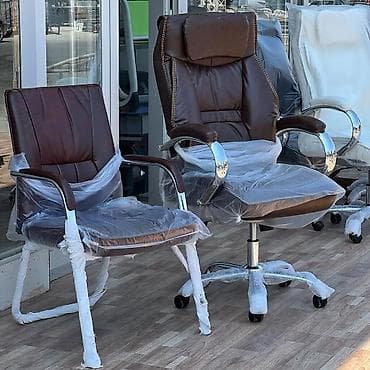 qedimi kreslo: Yeni, Təkərli, Qolları tənzimlənir, Dəri — 2