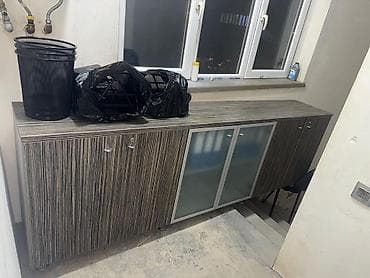 шкаф железный офисный: Ofis üçün saxlama dolabı - Material: laminat/MDFlam korpus, metal — 1