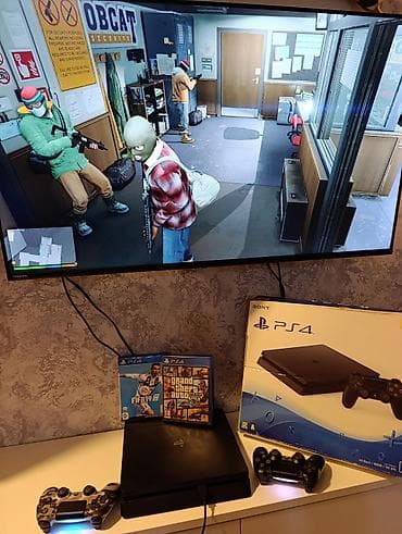 ps 4 barter: Təzə kimi, nöqtə cızıqsız PS4 slim 500gb qutuda, zavod plombu — 2