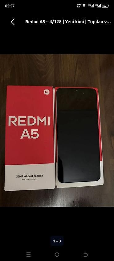 Redmi A5, 128 GB, rəng - Qara, Zəmanət