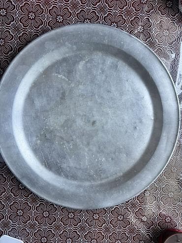 Alüminium dairəvi sini/tray - Material: qalın alüminium - Forma