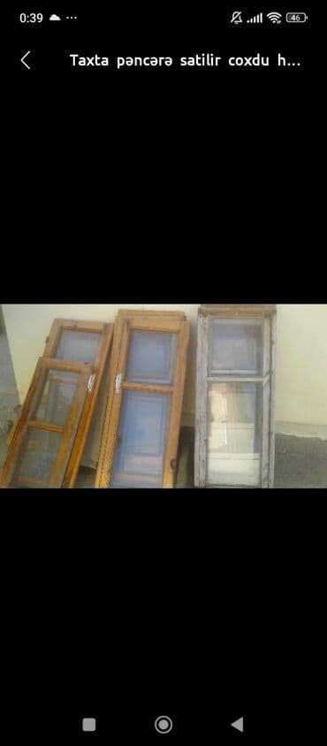 Taxta pəncərə satilir
