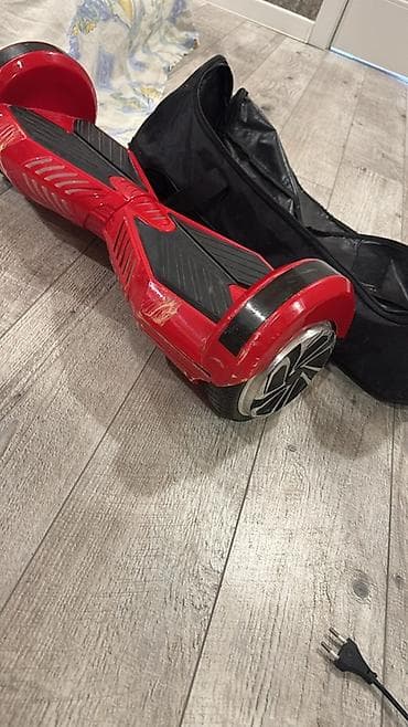 Giroskuterlər: Qırmızı hoverboard (2 təkərli balans skutu) - Rəng: parlaq qırmızı — 3
